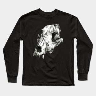 Canine Skull Long Sleeve T-Shirt